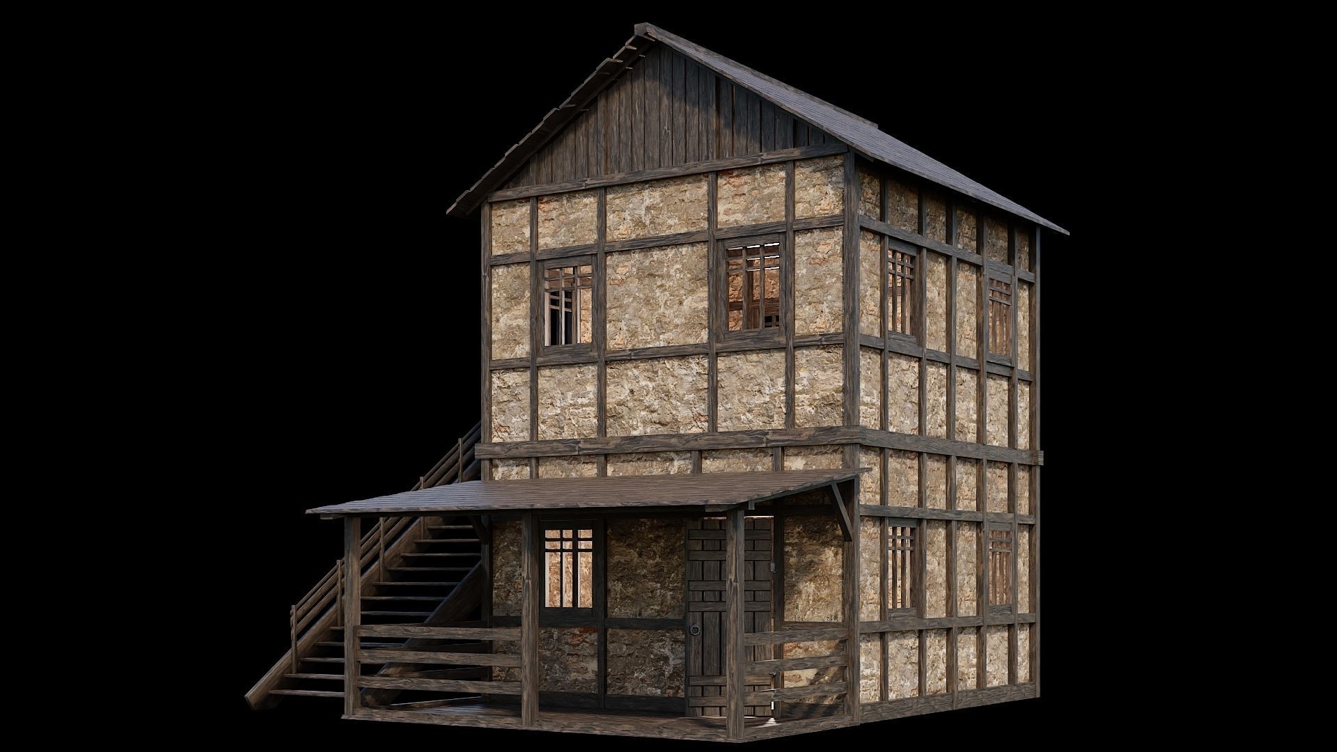 Medieval Village Asset 06 - 4K Textures Game Ready Low-poly 3D model_16