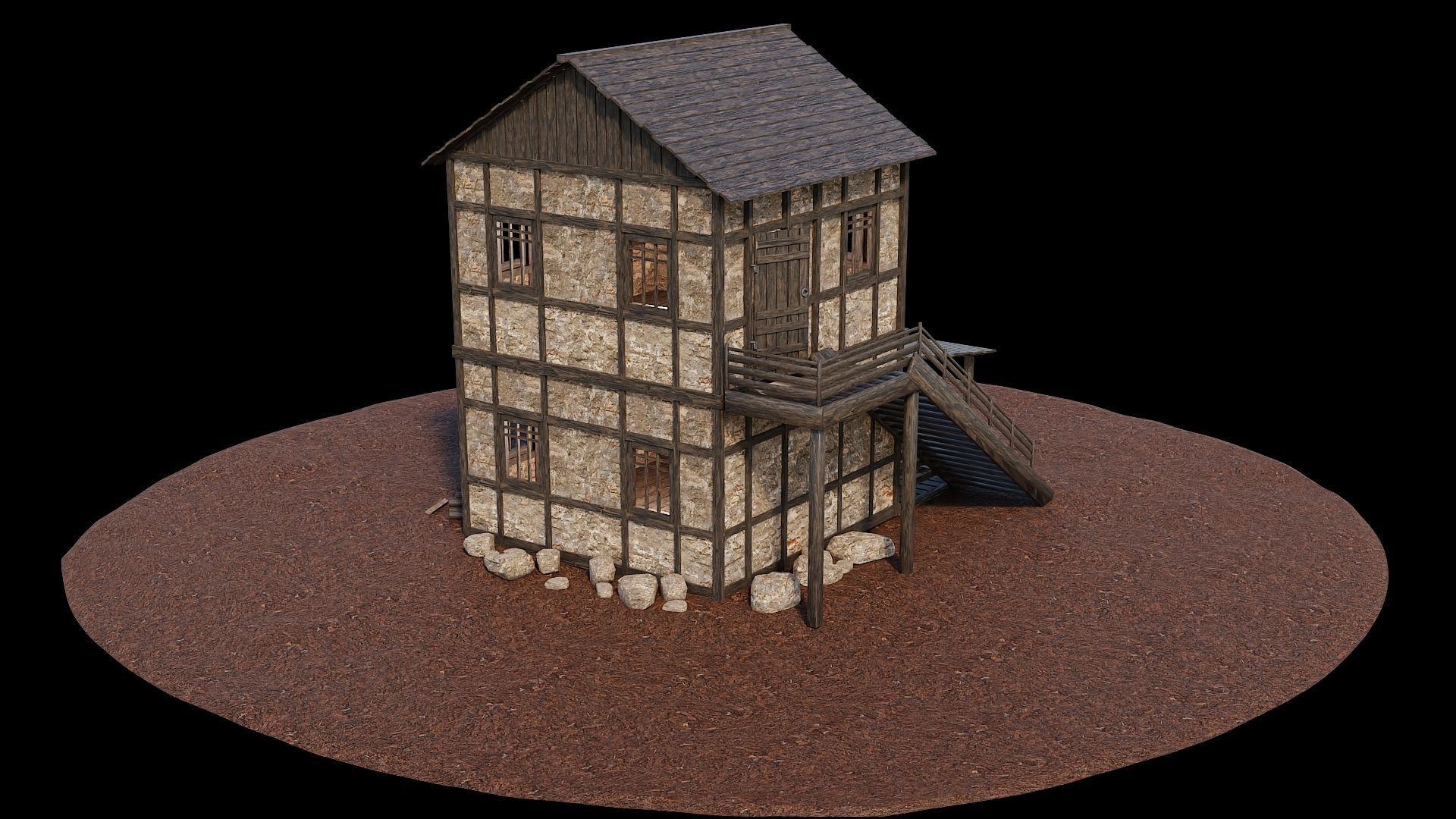 Medieval Village Asset 06 - 4K Textures Game Ready Low-poly 3D model_10