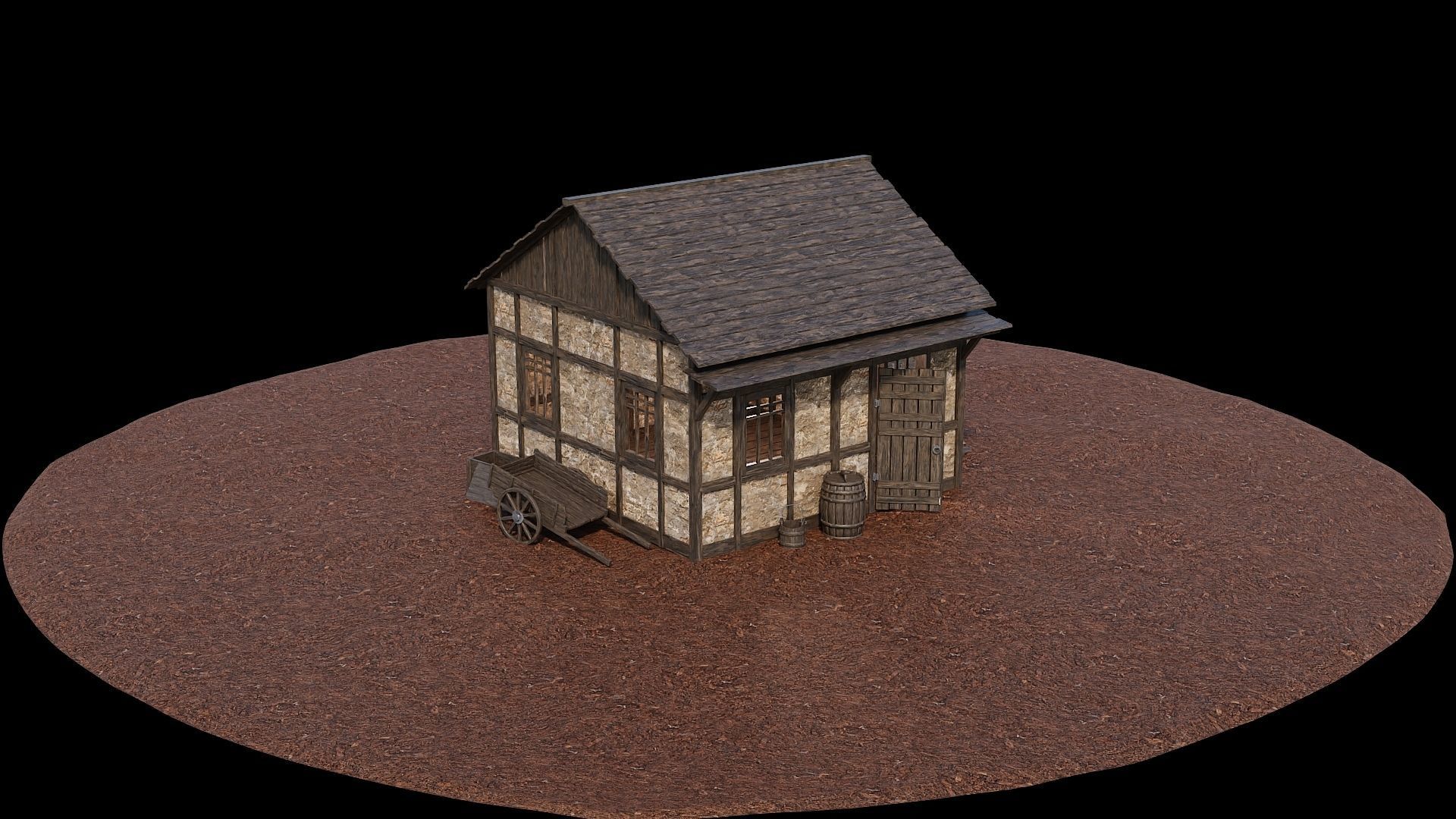 Medieval Village Asset 07 - 4K Textures Game Ready Low-poly 3D model_9