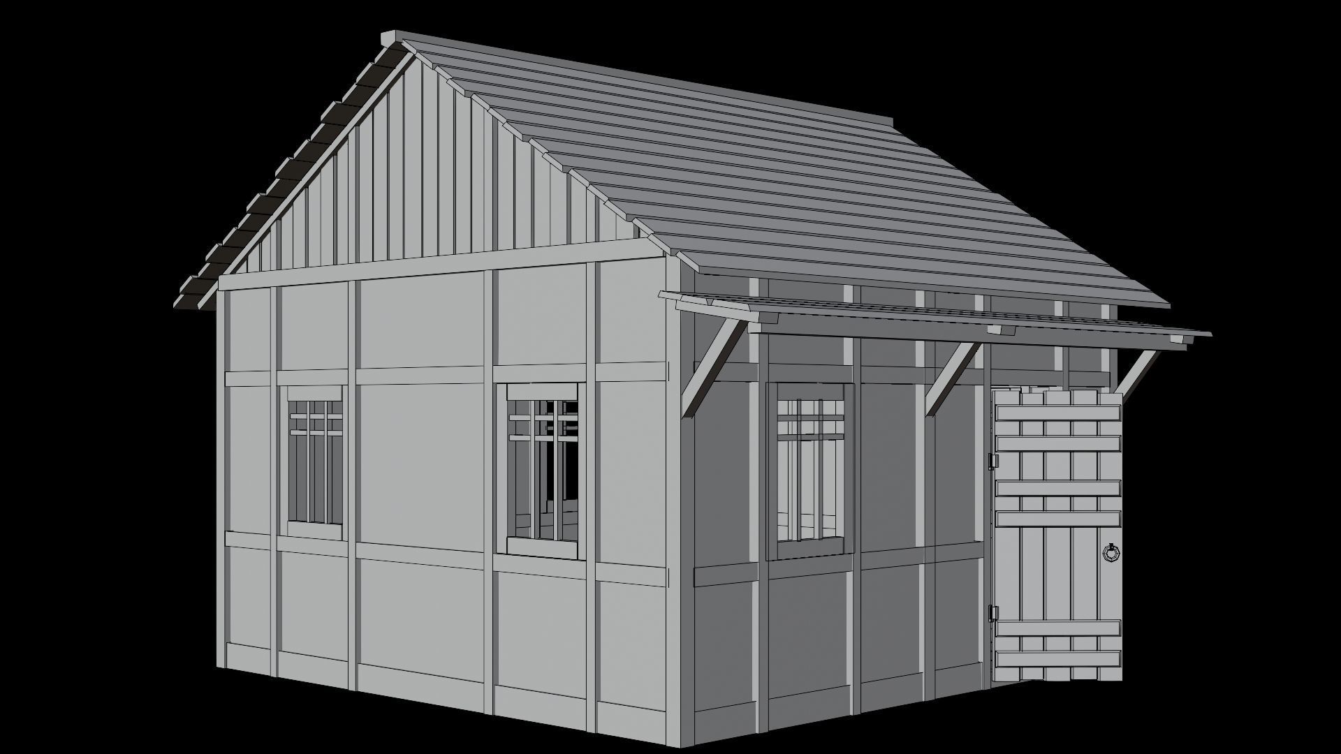 Medieval Village Asset 07 - 4K Textures Game Ready Low-poly 3D model_13