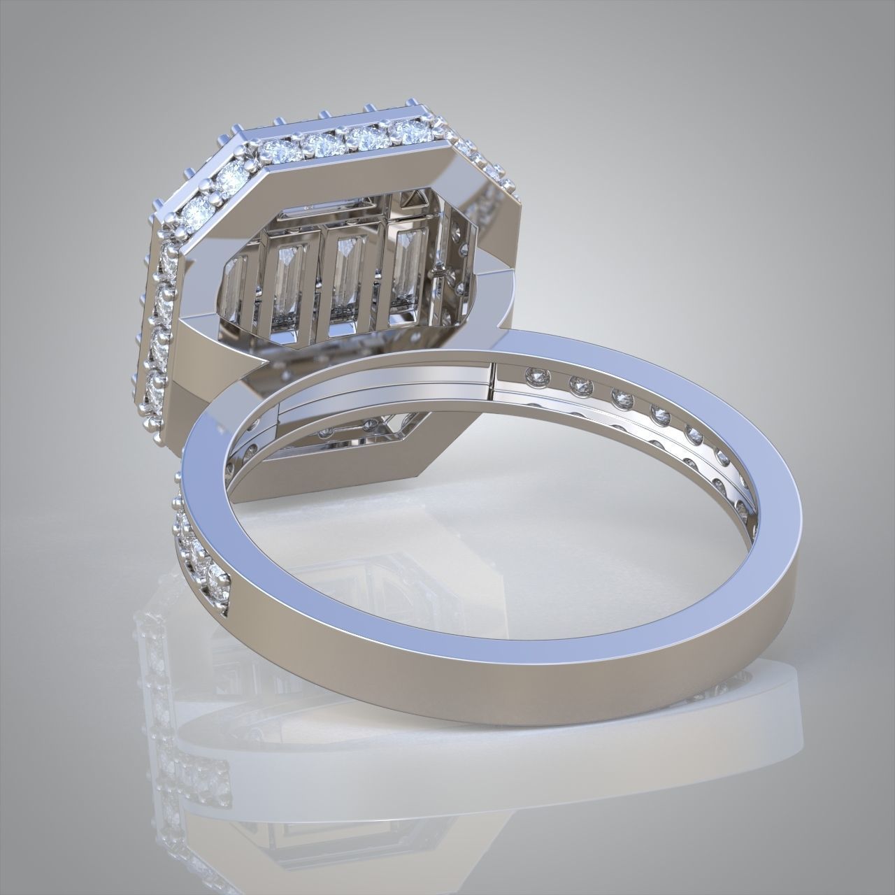 Diamond ring 0332 3D printable model10 3D print model_10