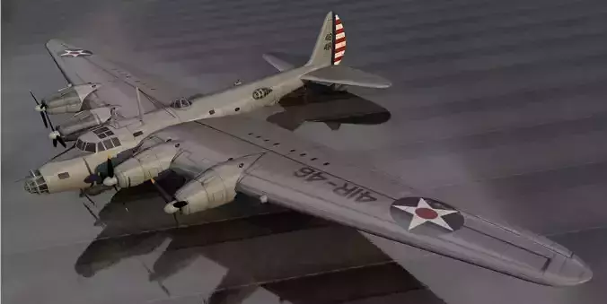 Boeing XB-15 3D model