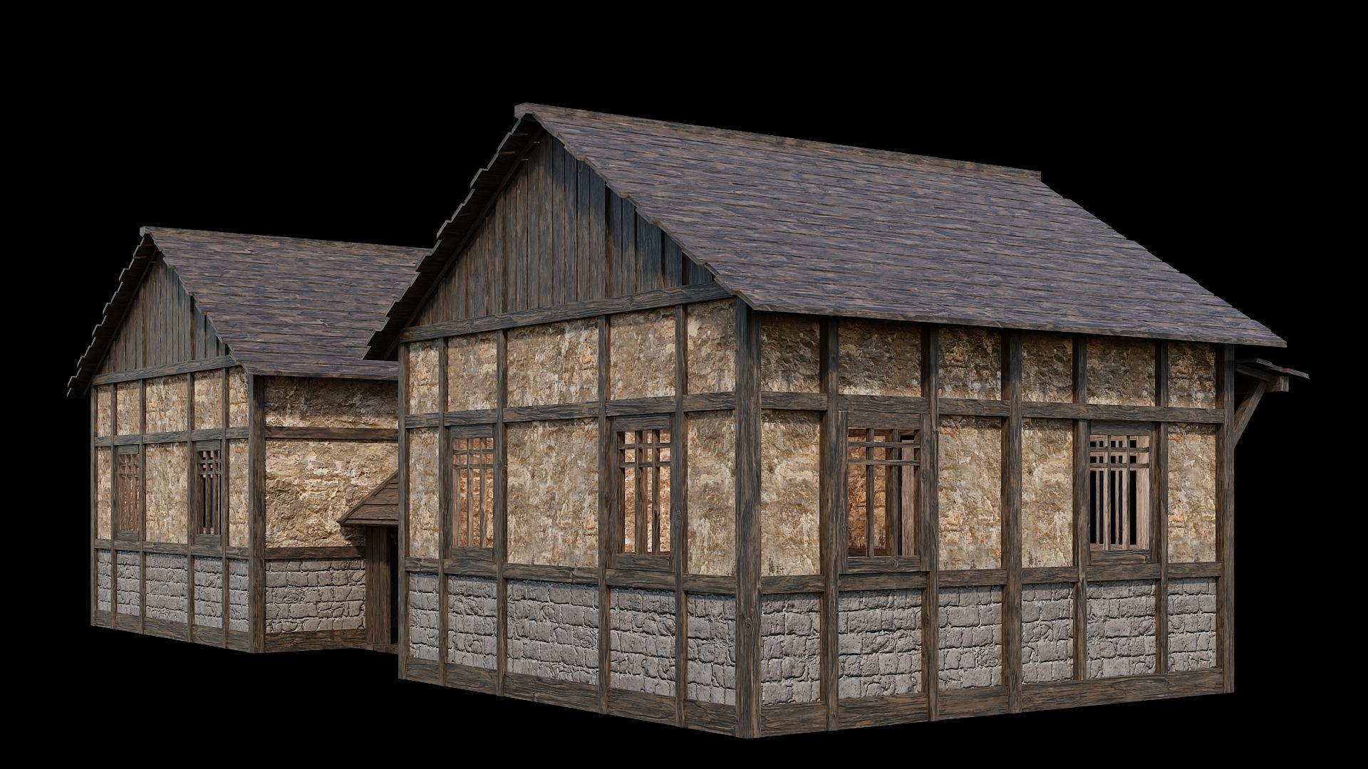 Medieval Village Asset 08 - 4K Textures Game Ready Low-poly 3D model_6