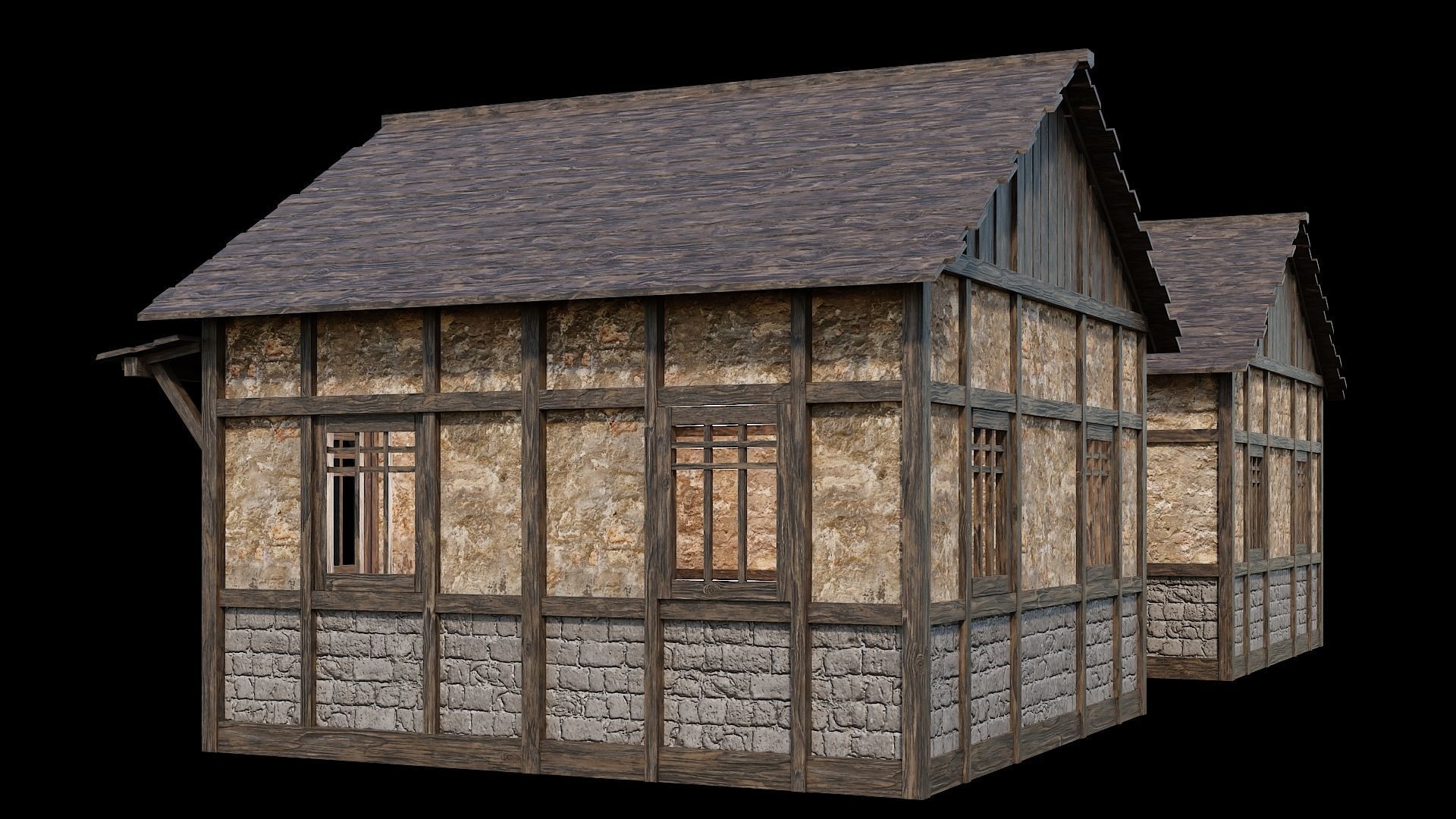Medieval Village Asset 08 - 4K Textures Game Ready Low-poly 3D model_16