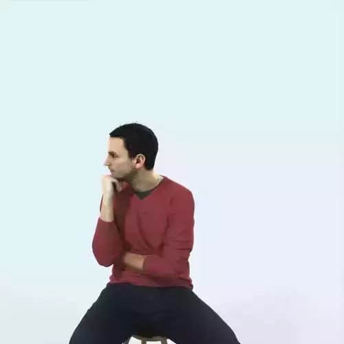 Jest 05K Listening Casual Sitting Man