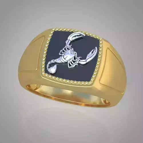 Scorpio ring 0338 3D printable model 17