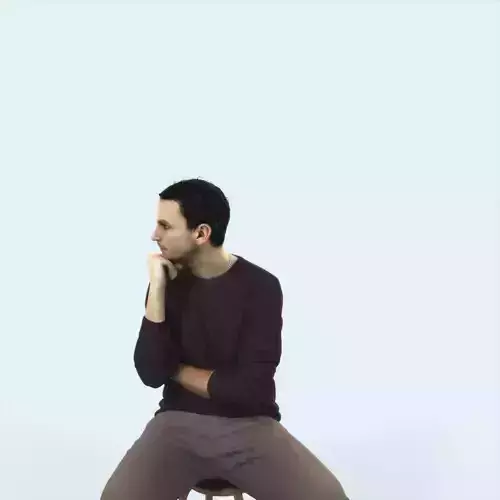 Jest 05G Listening Casual Sitting Man