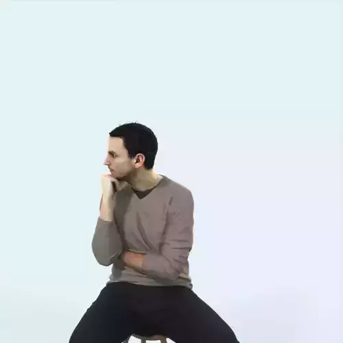 Jest 05E Listening Casual Sitting Man