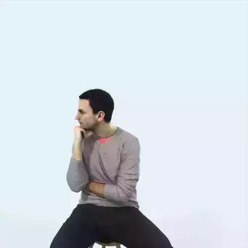 Jest 05A Listening Casual Sitting Man