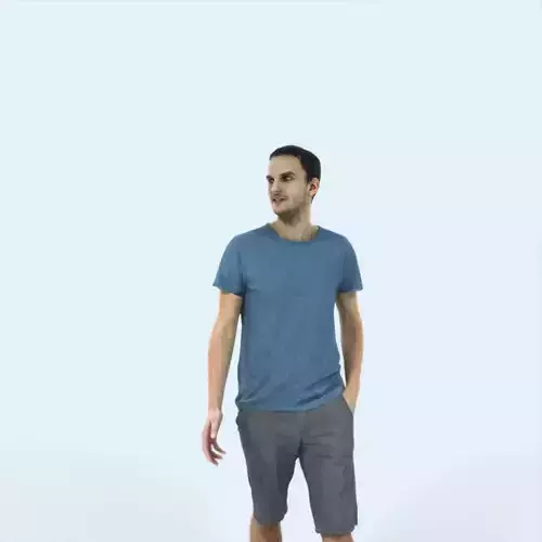 Jest 06A Explaining Summer Casual Walking Man