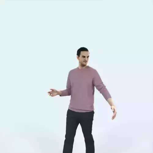 Jest 14I Explaining Couple walking Casual Man