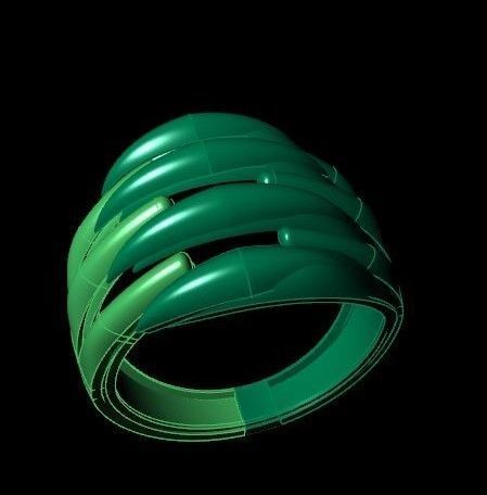 Rings 3D print model_4