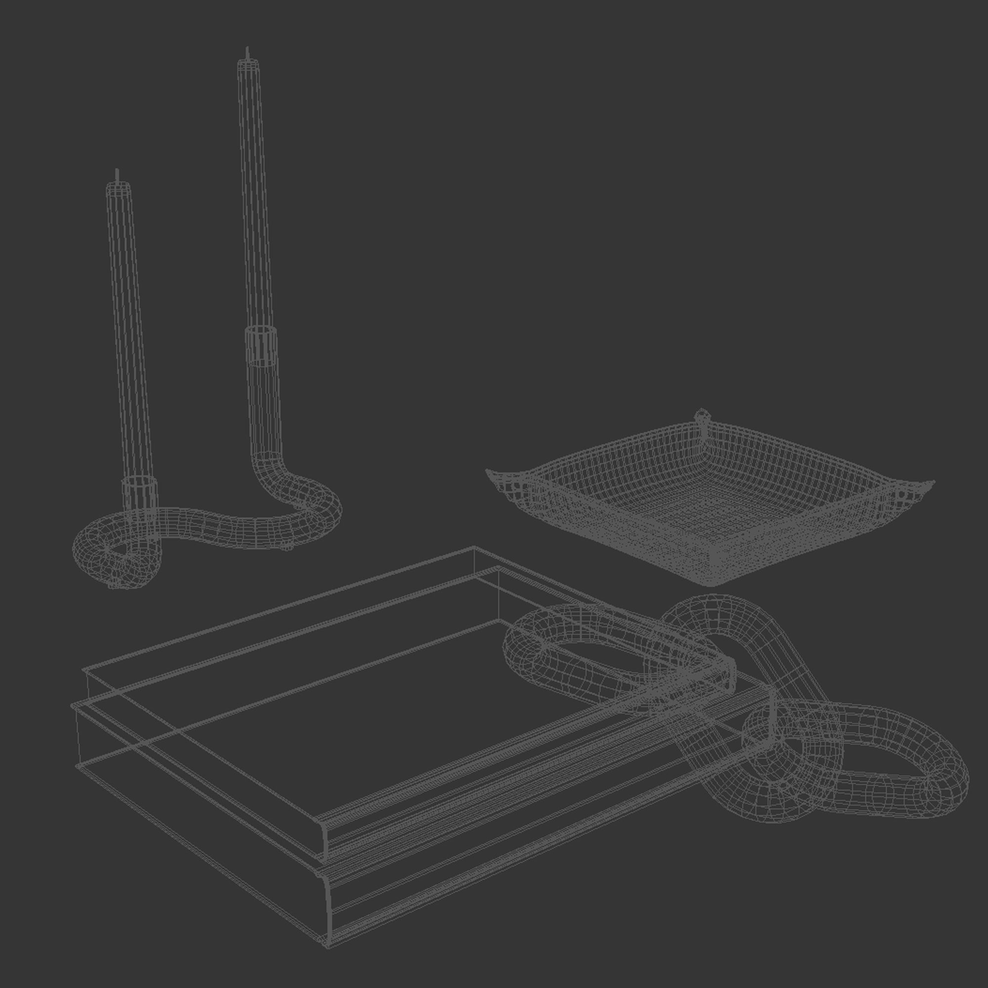 Coffee table decor 02 3D model_7