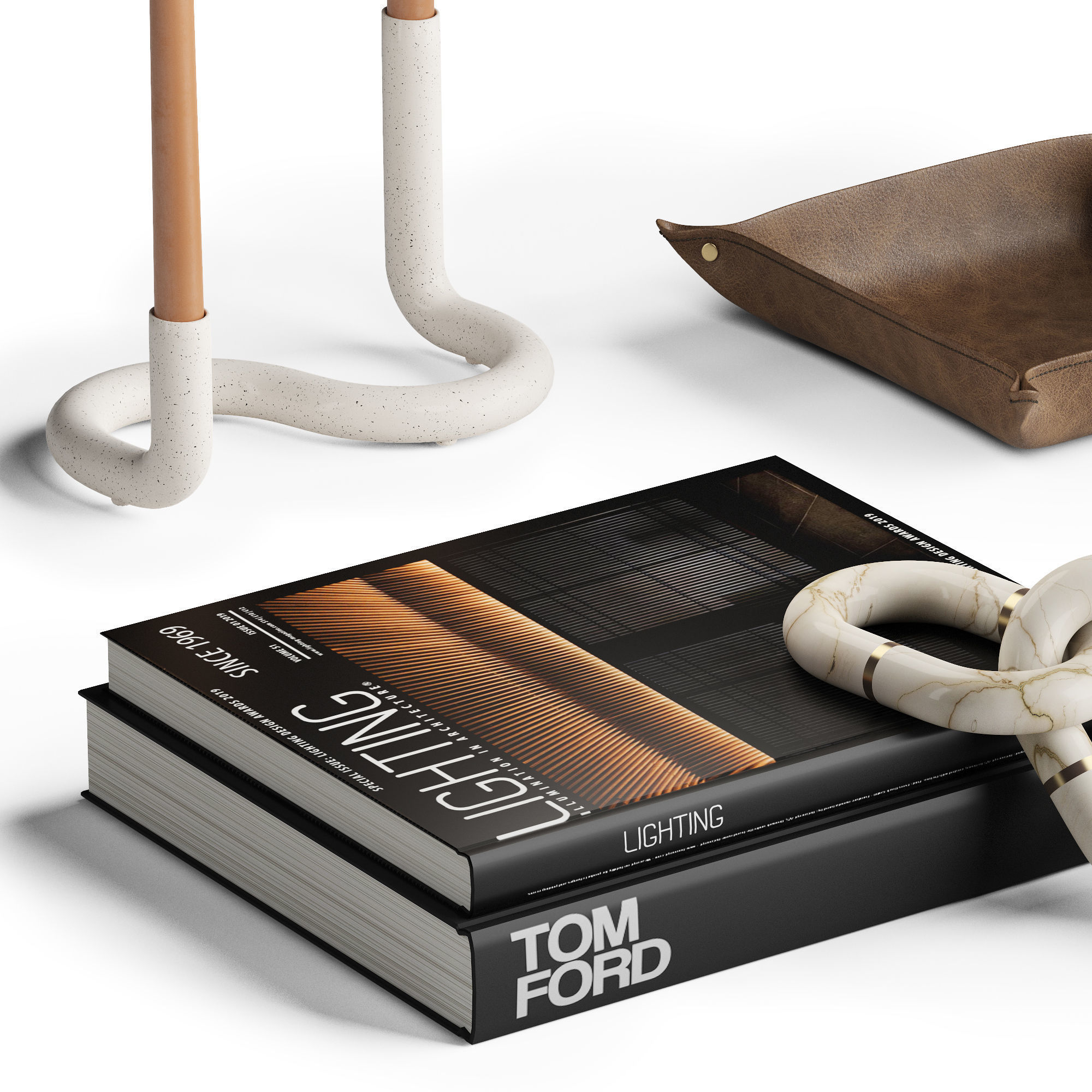 Coffee table decor 02 3D model_1