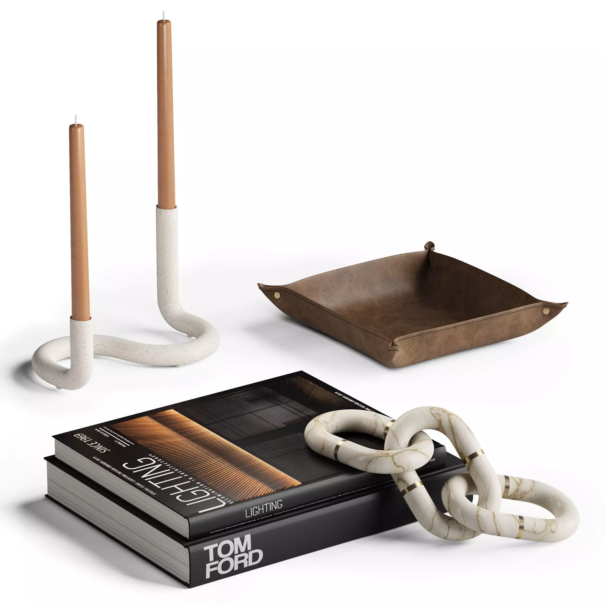 Coffee table decor 02 3D model_0