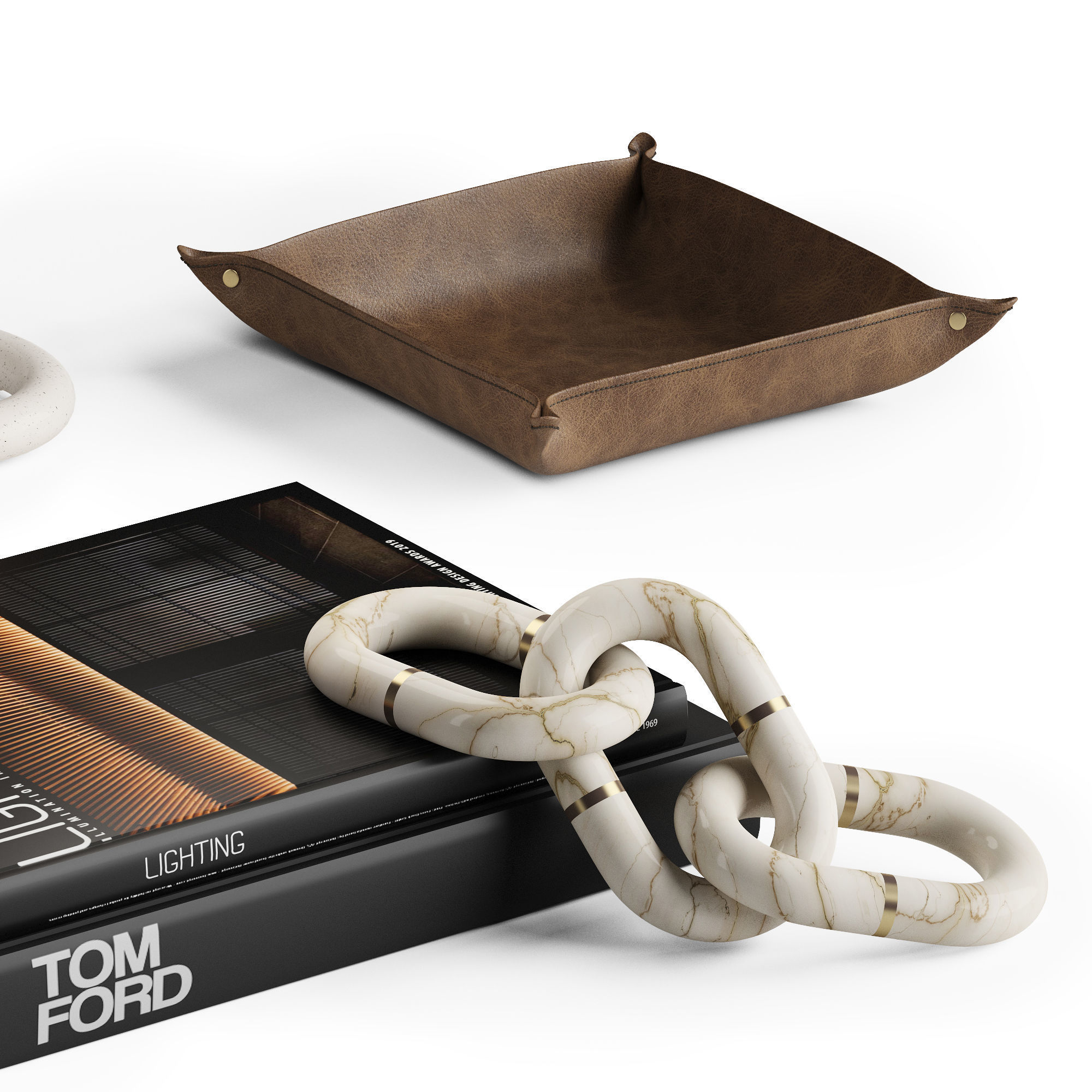 Coffee table decor 02 3D model_3