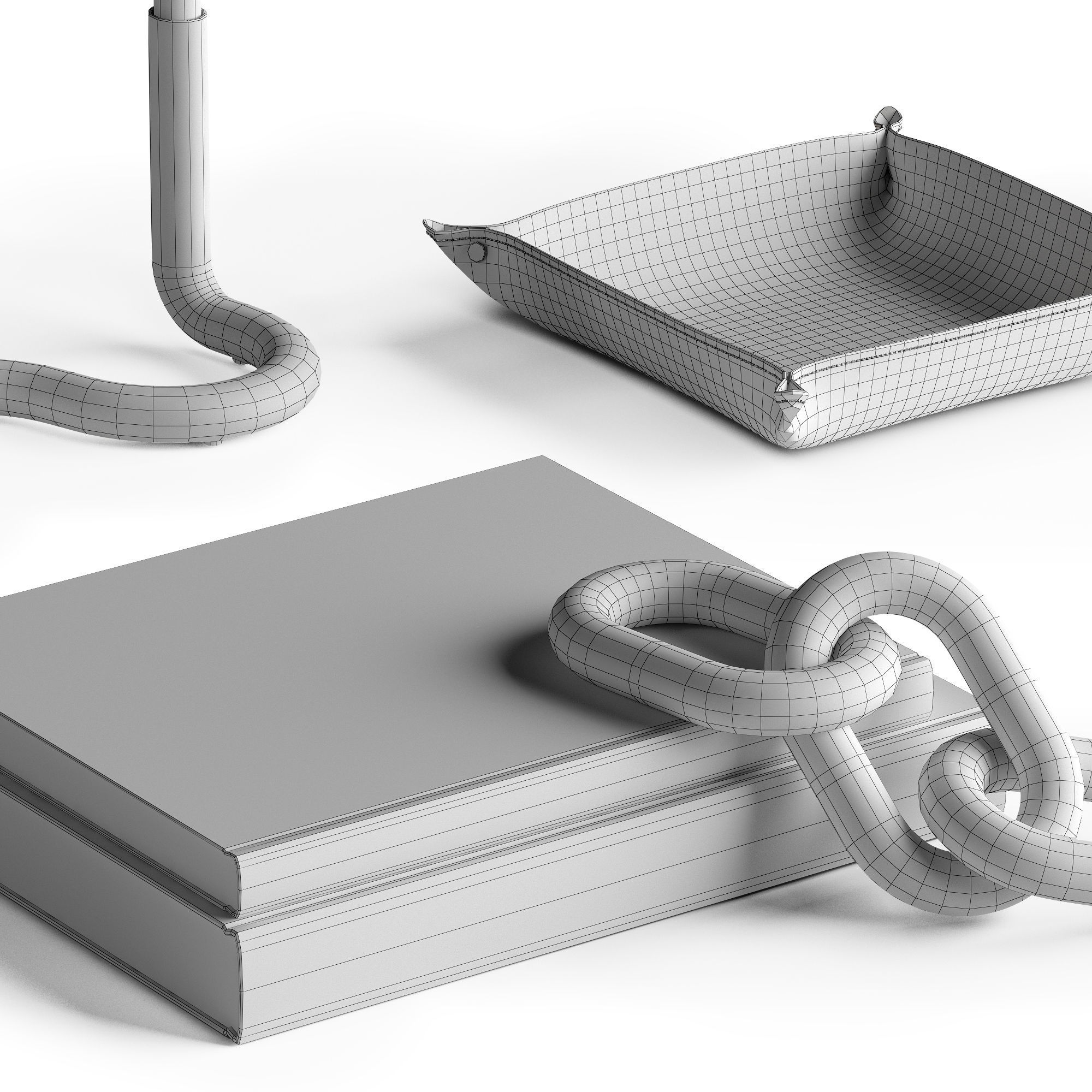 Coffee table decor 02 3D model_5