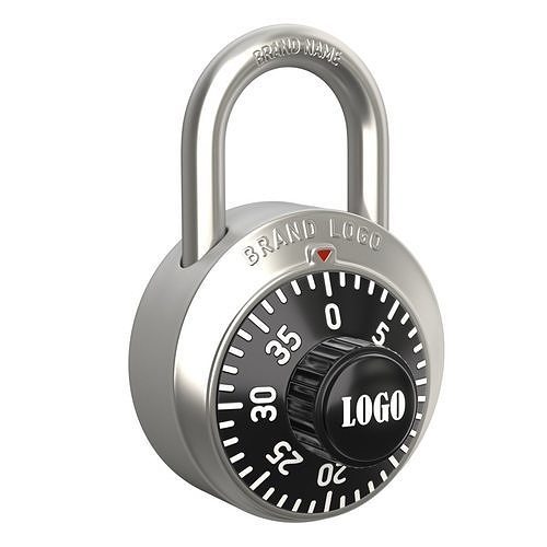 Combination Padlock 3D model