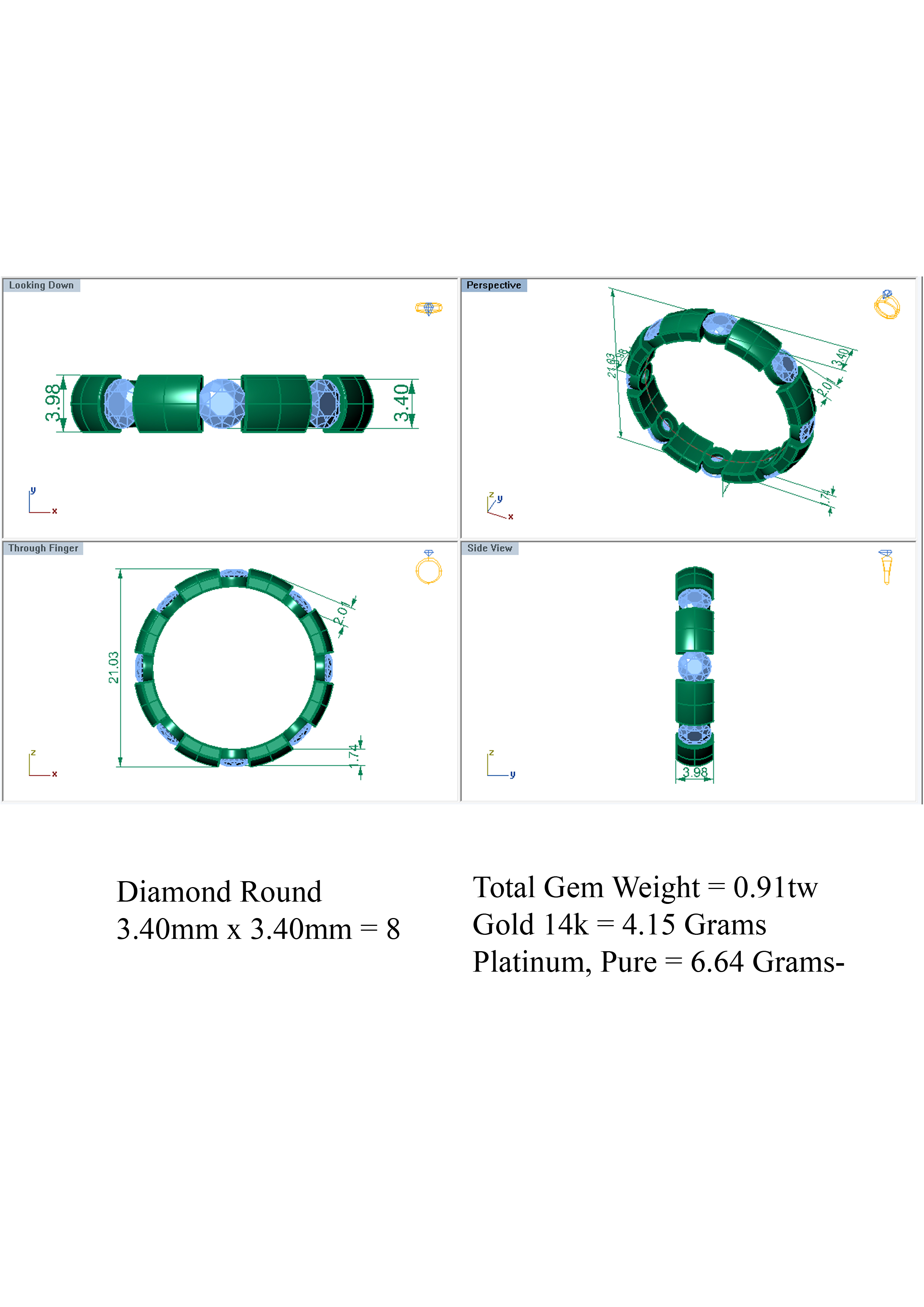 Wedding Band 3D print model_6