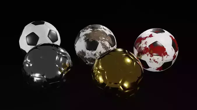 Soccer Balls 3D model