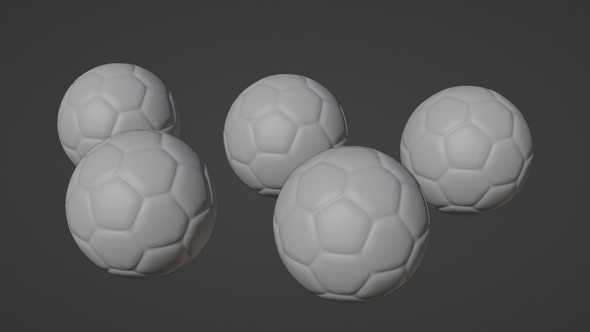 Soccer Balls 3D model_2