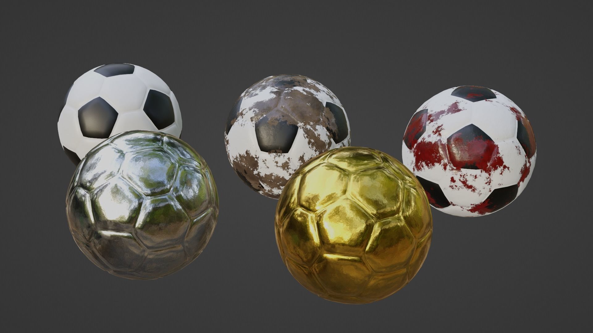 Soccer Balls 3D model_1