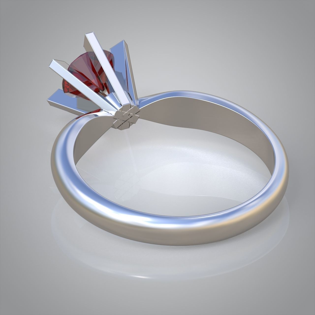 Diamond ring 0341 3D printable model 3D print model_9