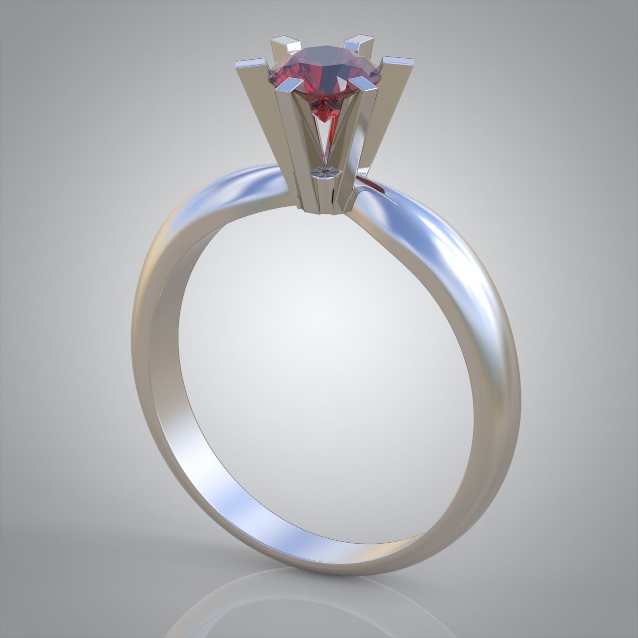 Diamond ring 0341 3D printable model 3D print model_4