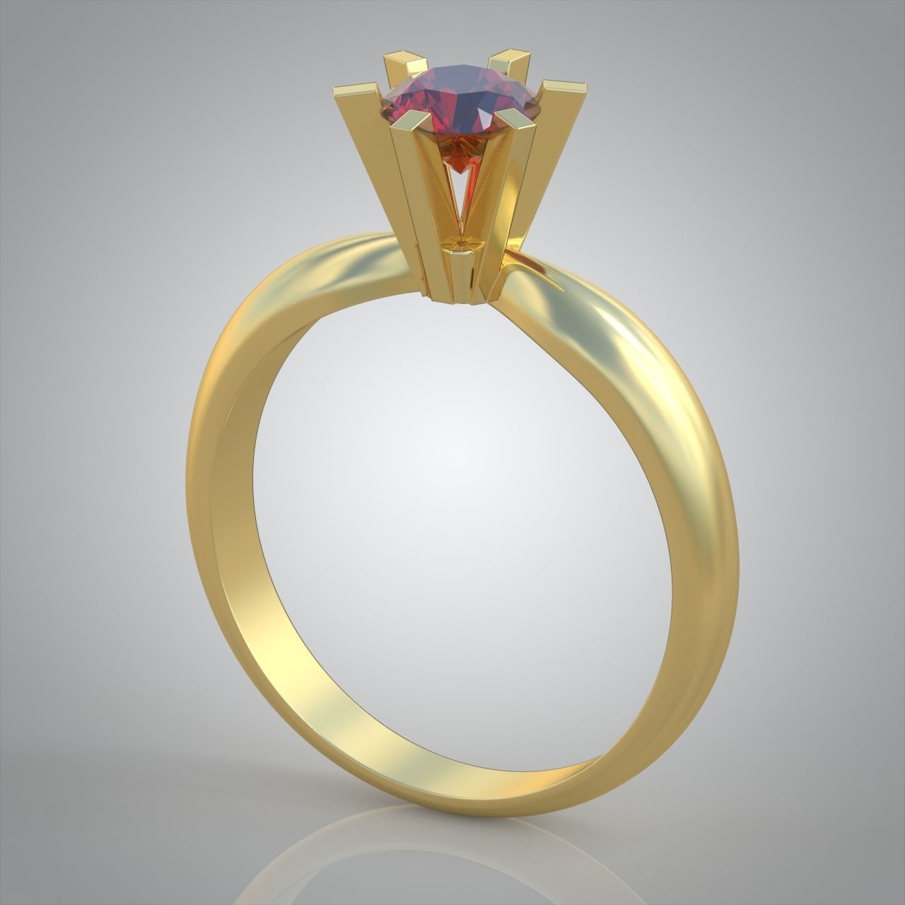 Diamond ring 0341 3D printable model 3D print model_5