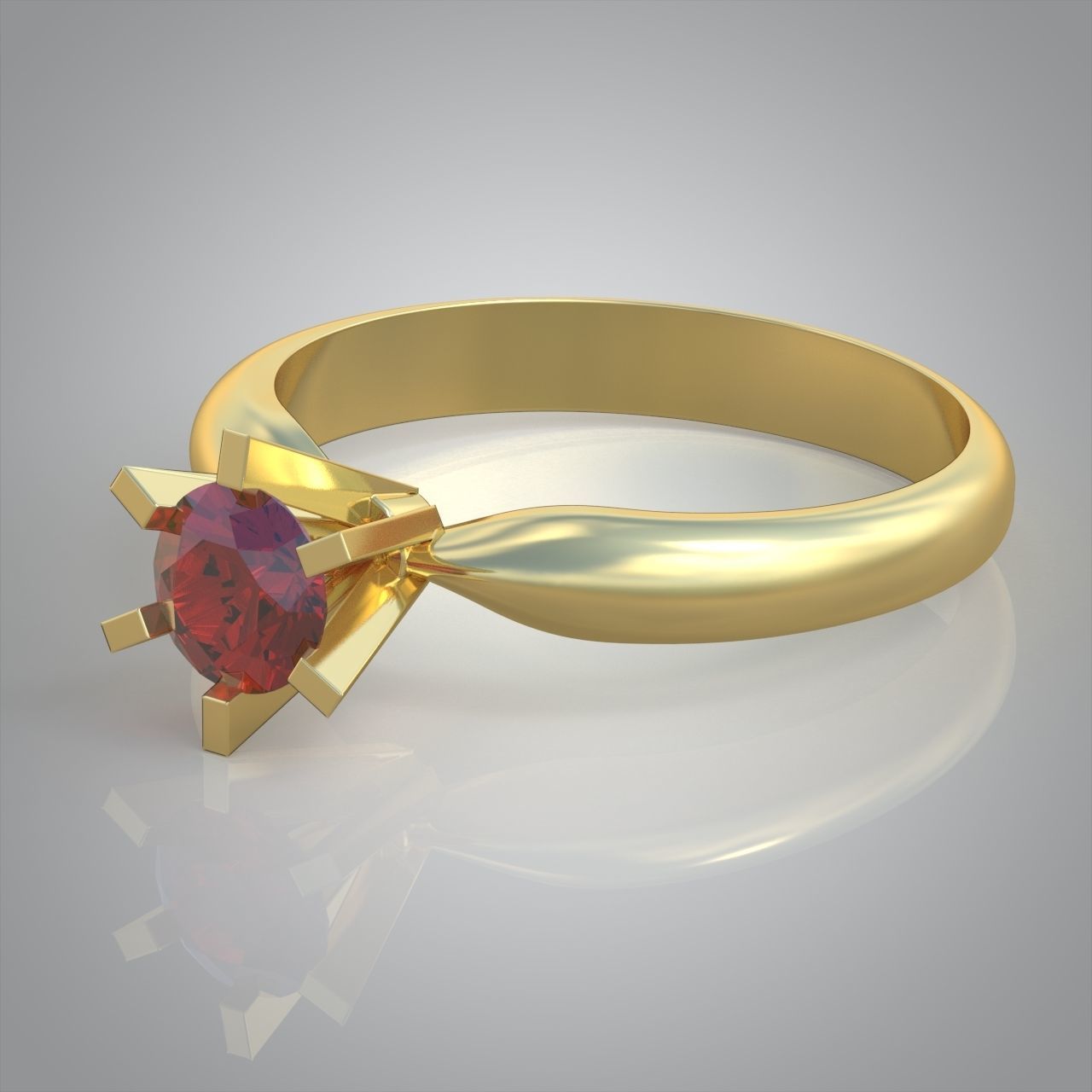 Diamond ring 0341 3D printable model 3D print model_1