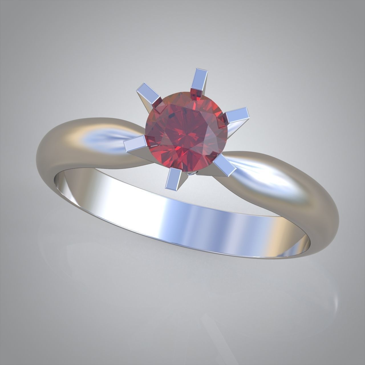 Diamond ring 0341 3D printable model 3D print model_3