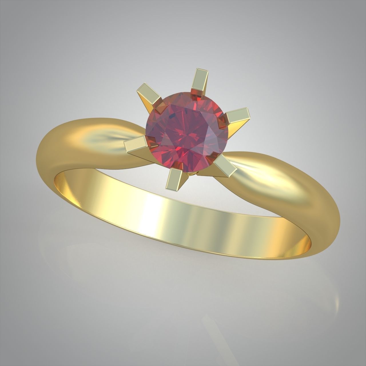 Diamond ring 0341 3D printable model 3D print model_2