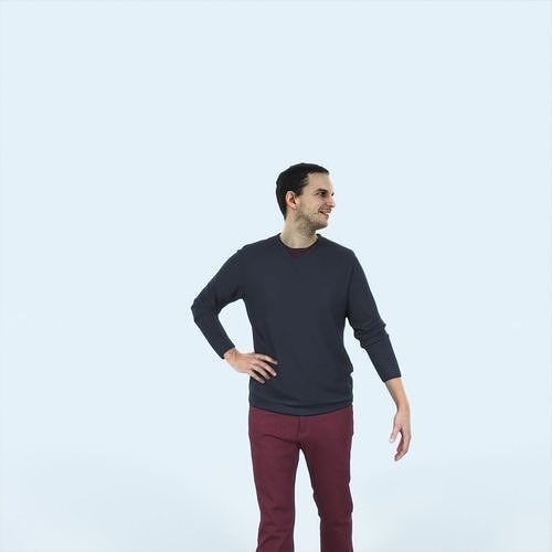 Jest 17I Listening walking Casual Man Low-poly 3D model