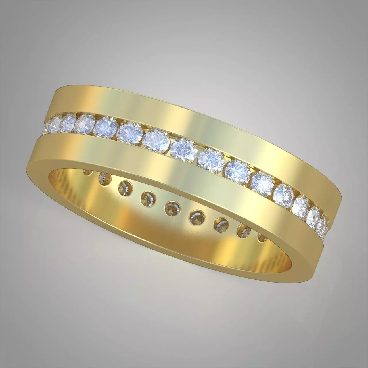 Diamond ring 0344 3D printable model Free 3D print model
