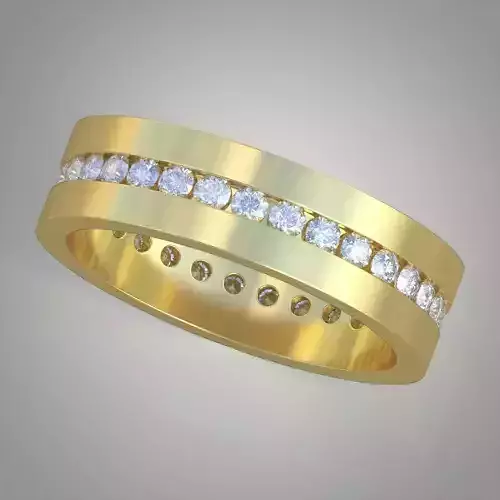 Diamond ring 0344 3D printable model Free 3D print model