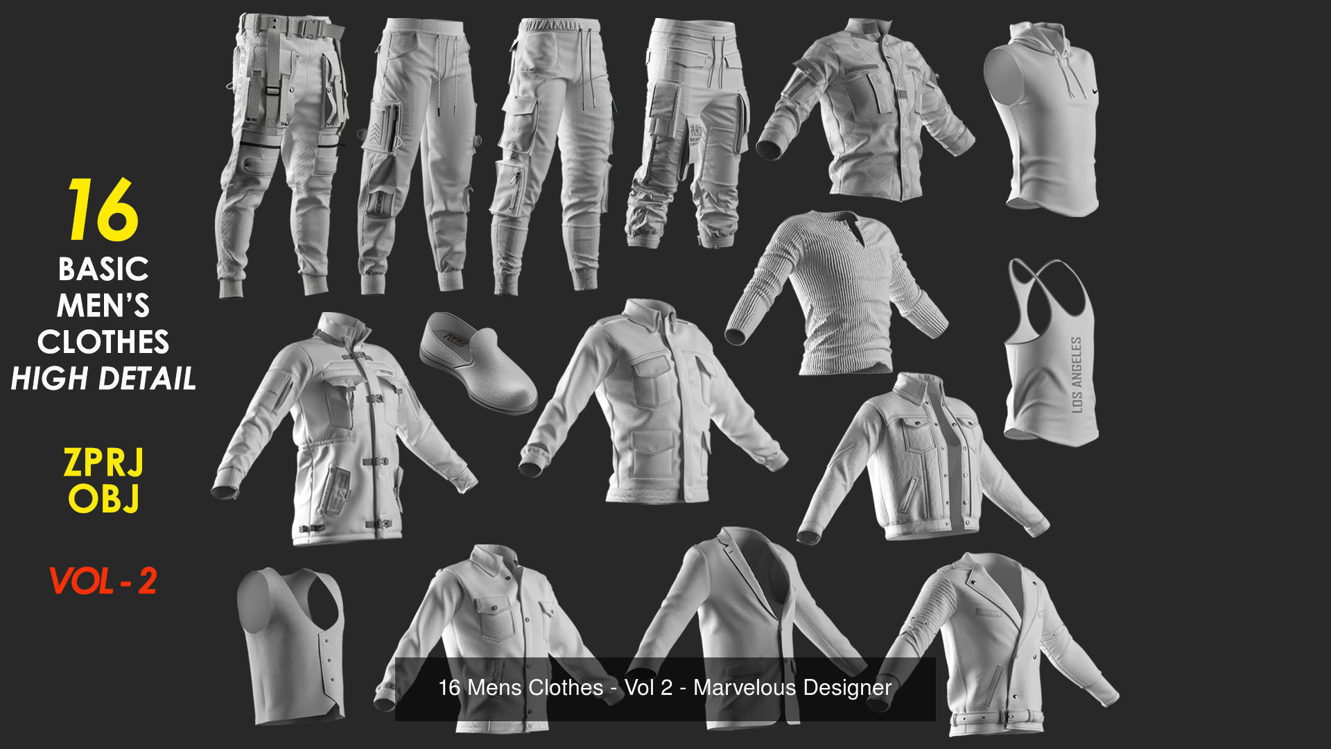 106 Clothes - 50 percent Saving - Marvelous Designer 3D Model Collection_9
