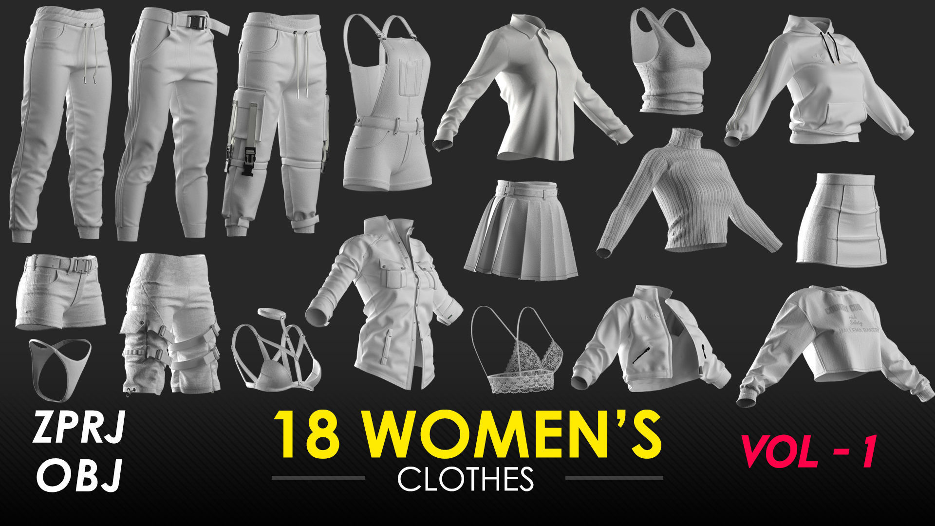 106 Clothes - 50 percent Saving - Marvelous Designer 3D Model Collection_1