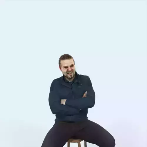 Keen 05F Listening Sitting Casual Man