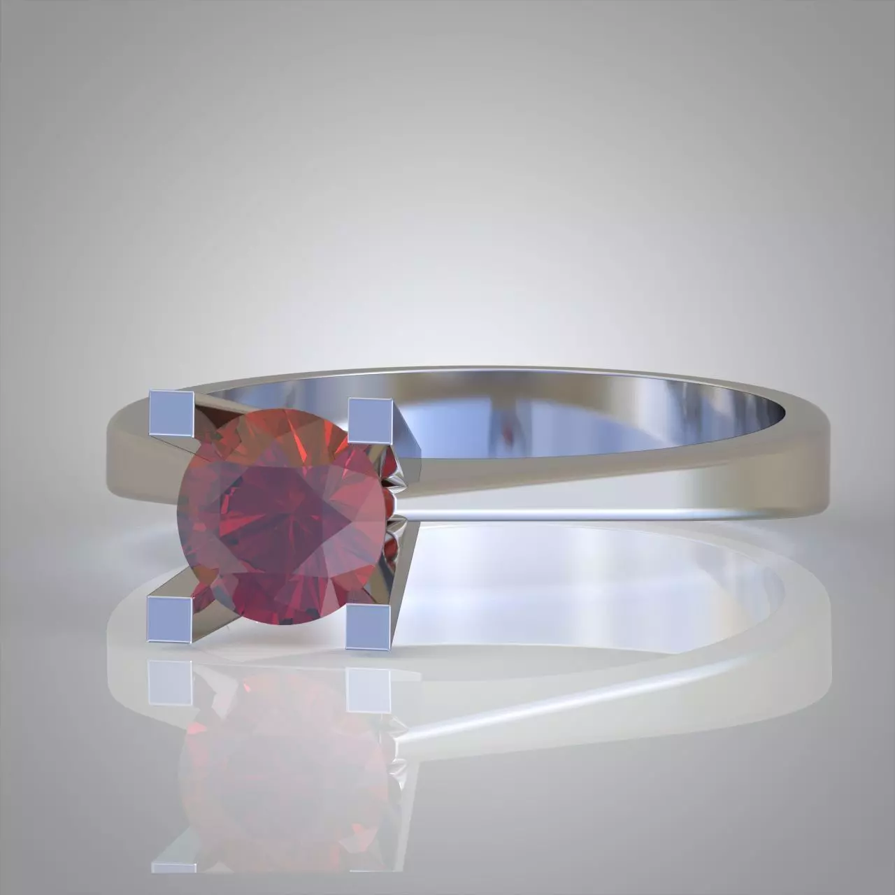 Diamond ring 0347 3D printable model Free 3D print model