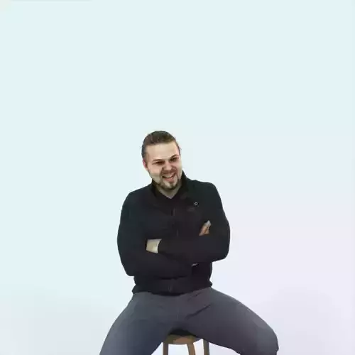 Keen 05B Listening Sitting Casual Man