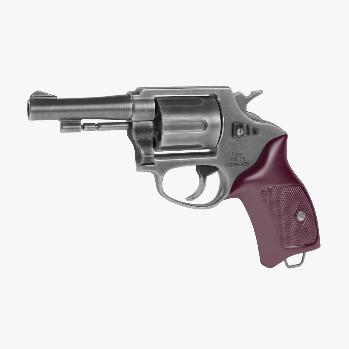 Revolver Police 8mm 3D model_29