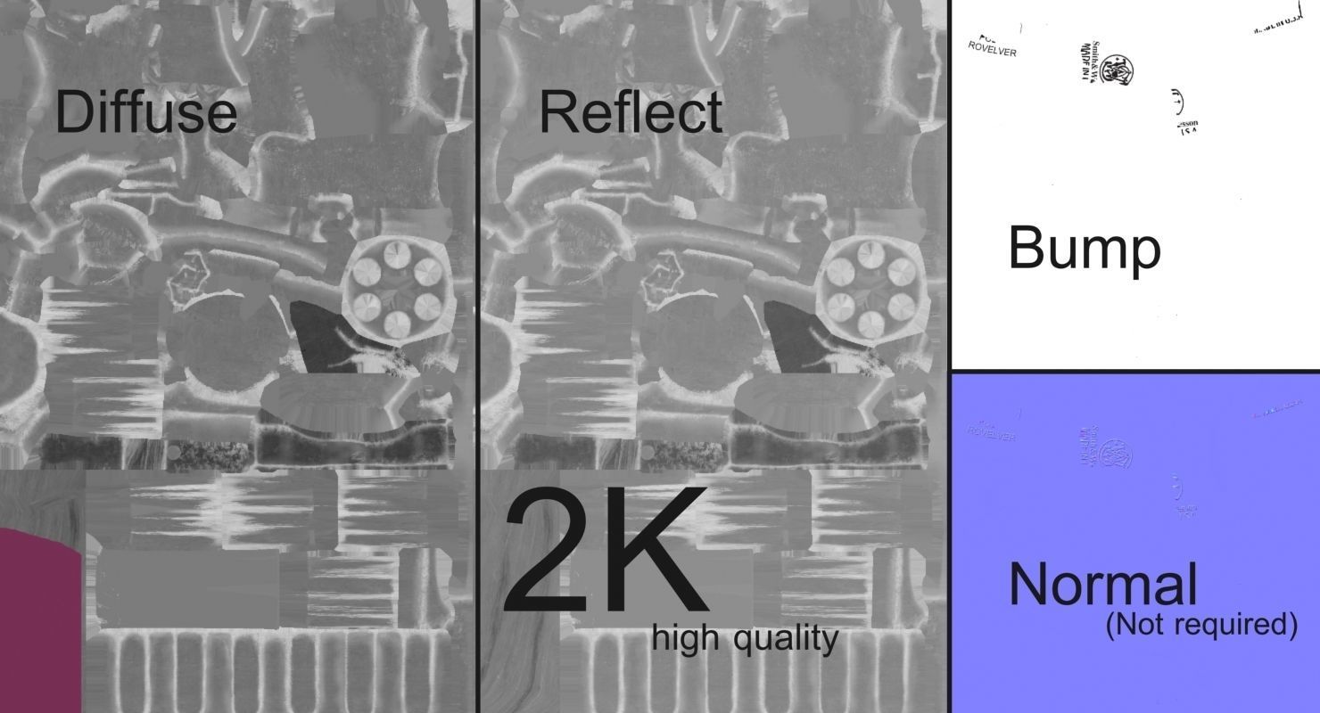 Revolver Police 8mm 3D model_27