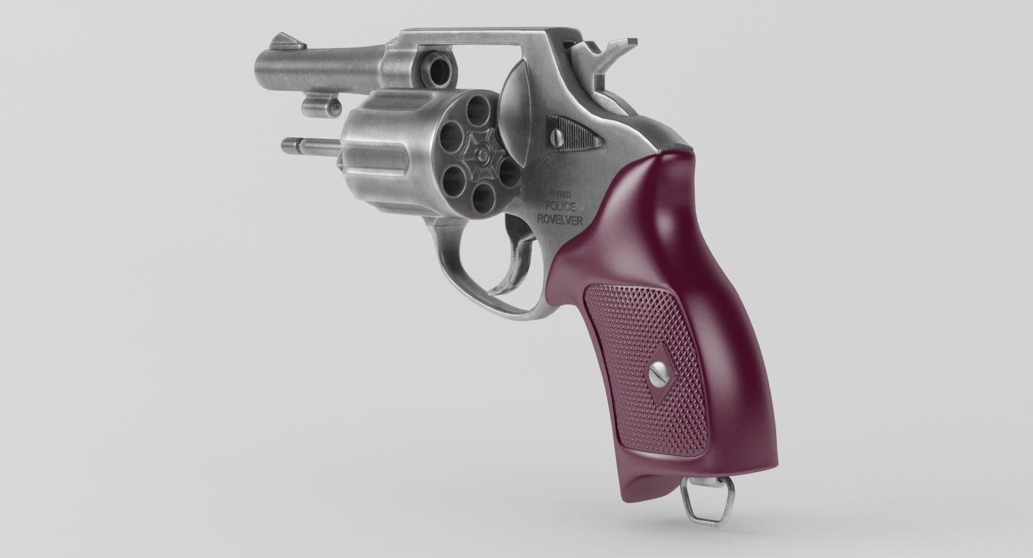 Revolver Police 8mm 3D model_24