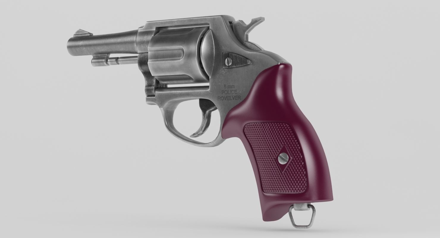 Revolver Police 8mm 3D model_7