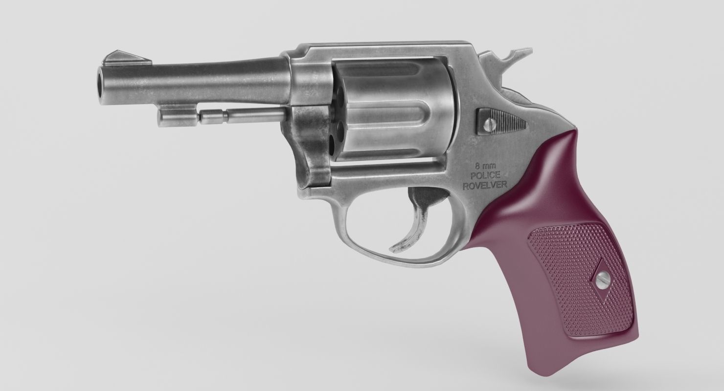 Revolver Police 8mm 3D model_10