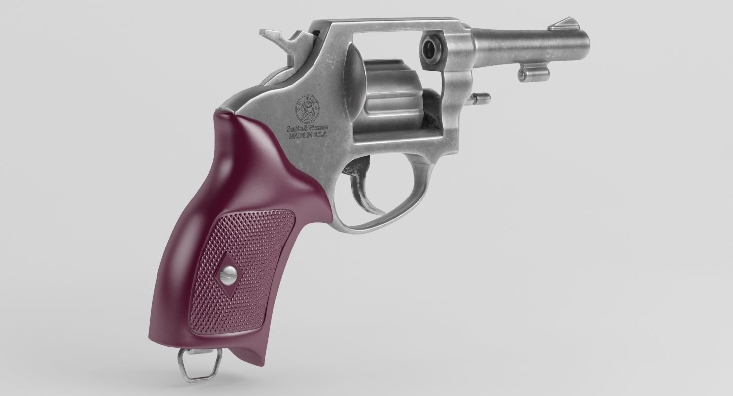 Revolver Police 8mm 3D model_26