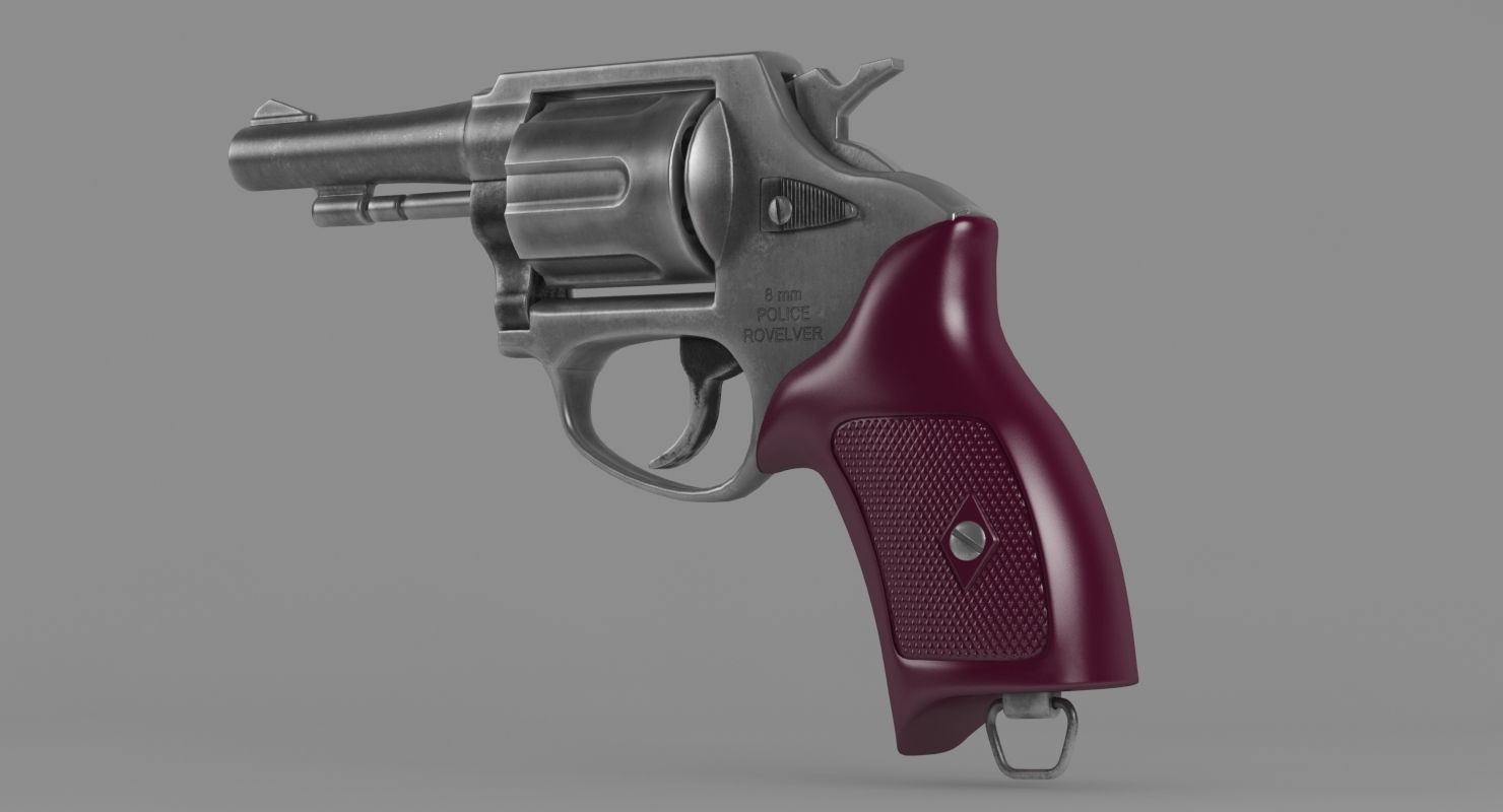 Revolver Police 8mm 3D model_6
