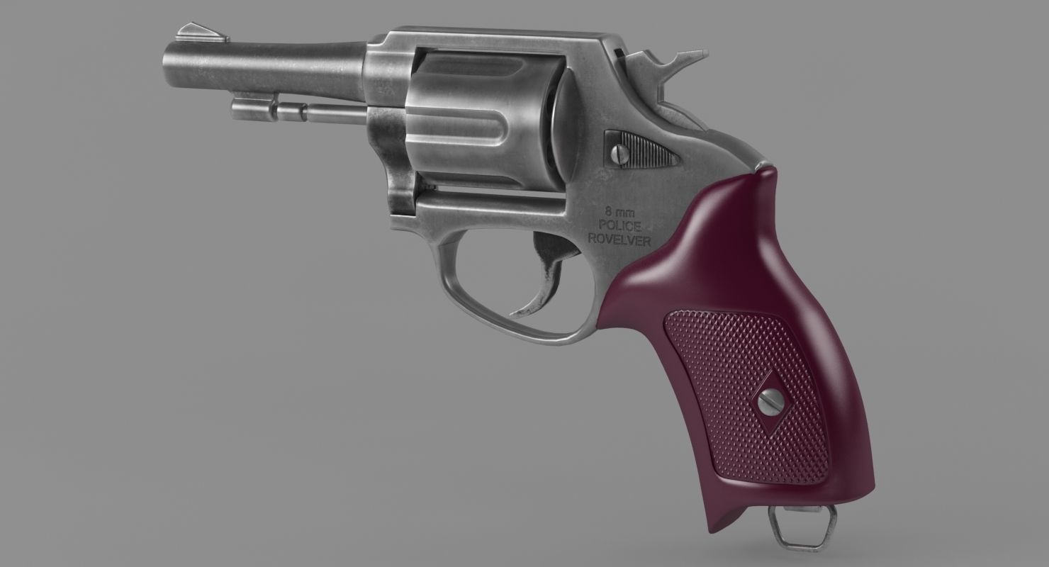Revolver Police 8mm 3D model_17