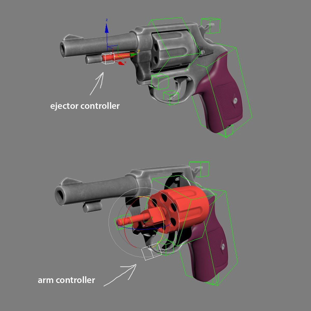 Revolver Police 8mm 3D model_33