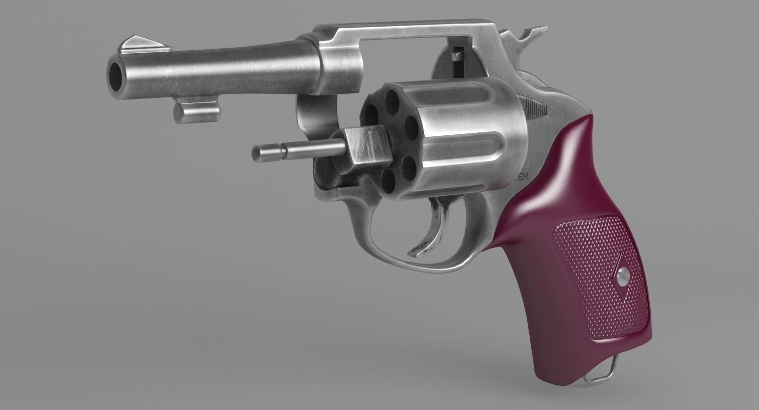Revolver Police 8mm 3D model_21